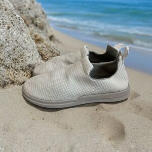 LUSSO CLOUD Jet Matte White Men’s Slip-On Waffle Canvas Shoes Size 13